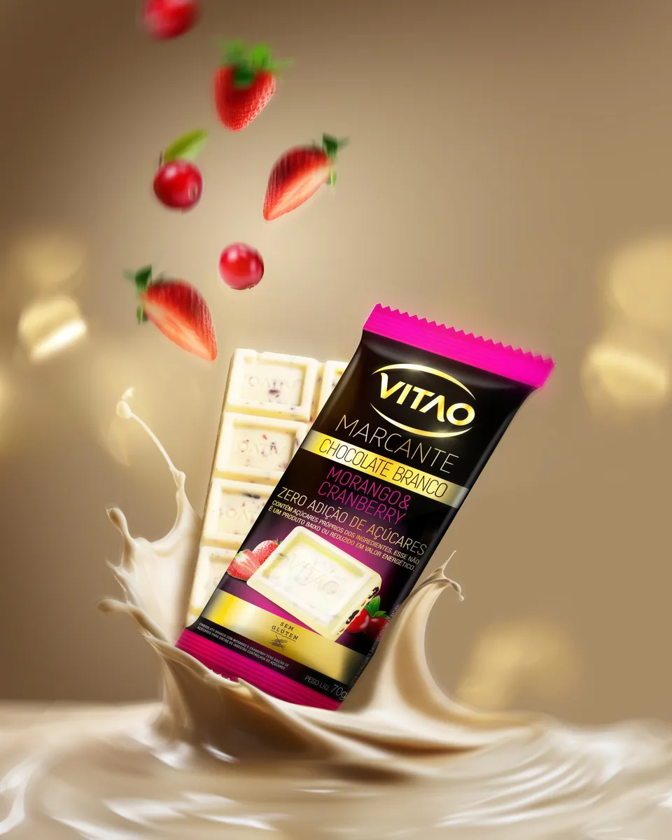 Vitão — iogurte de morango
