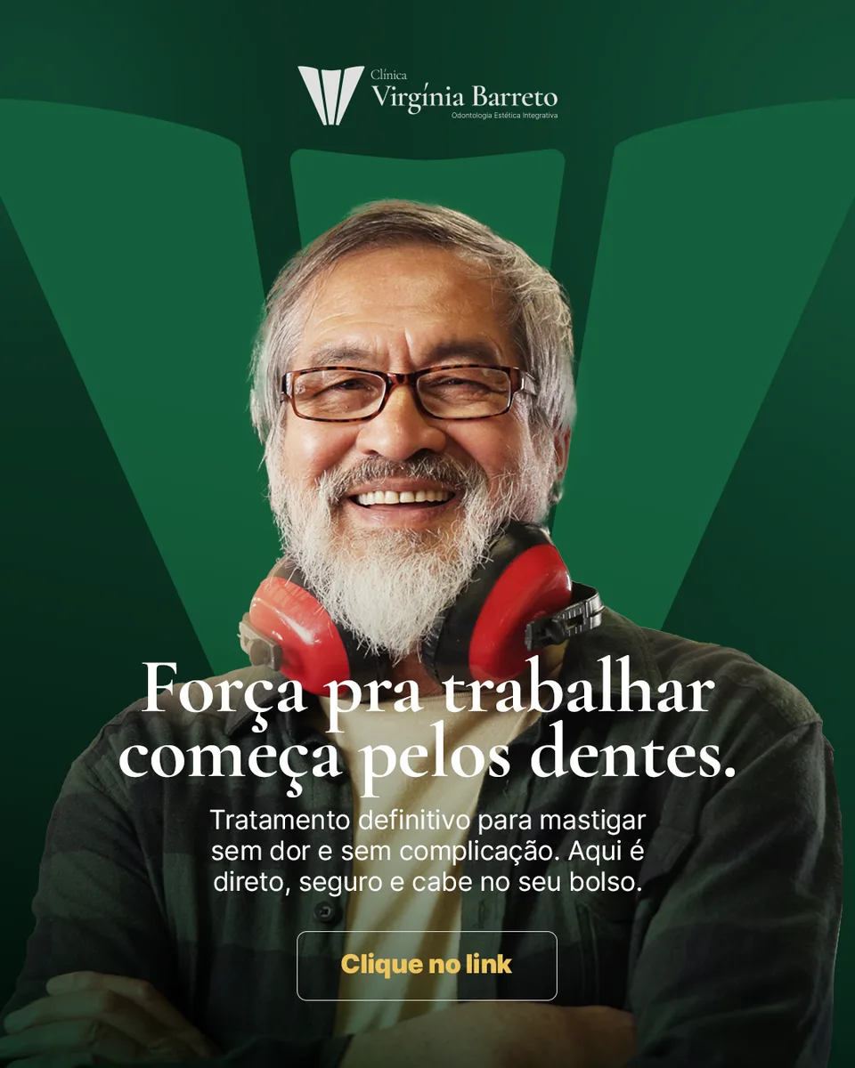Força pra trabalhar começa pelos dentes